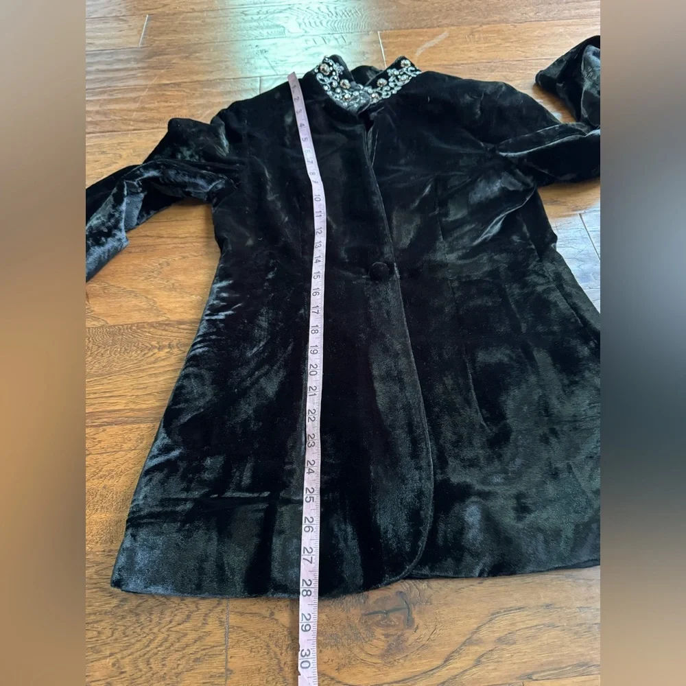Soft Surroundings Elegant Black Velvet‎ Blazer